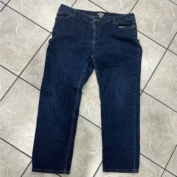J. Jill Blue Relaxed Jeans Timeless Comfort Size 16 Petite - Picture 1 of 6